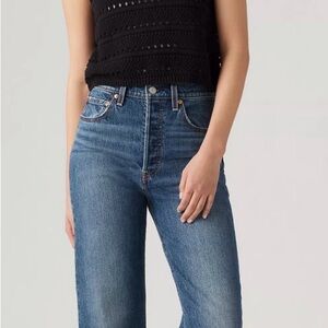 Levi's Ribcage Ankle Jeans - Medium Wash